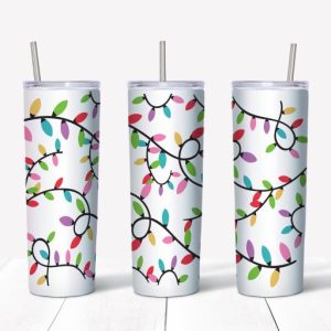 Christmas Light Tumbler Xmas Lights Gift