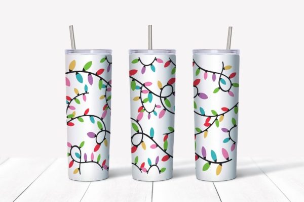 Christmas Light Tumbler Xmas Lights Gift