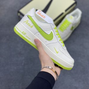 New Fashion Shoes AF 1 Low White Apple Green UN1635-888 AJ3121