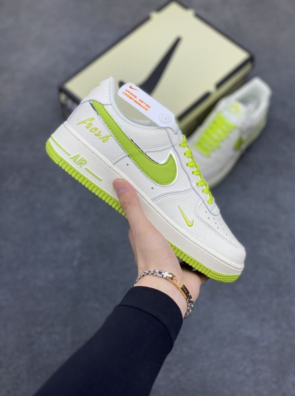 New Fashion Shoes AF 1 Low White Apple Green UN1635-888 AJ3121