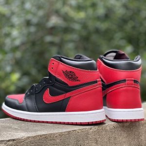 New Fashion Shoes AJ 1 High Og Retro Black Varsity Red AJ3234