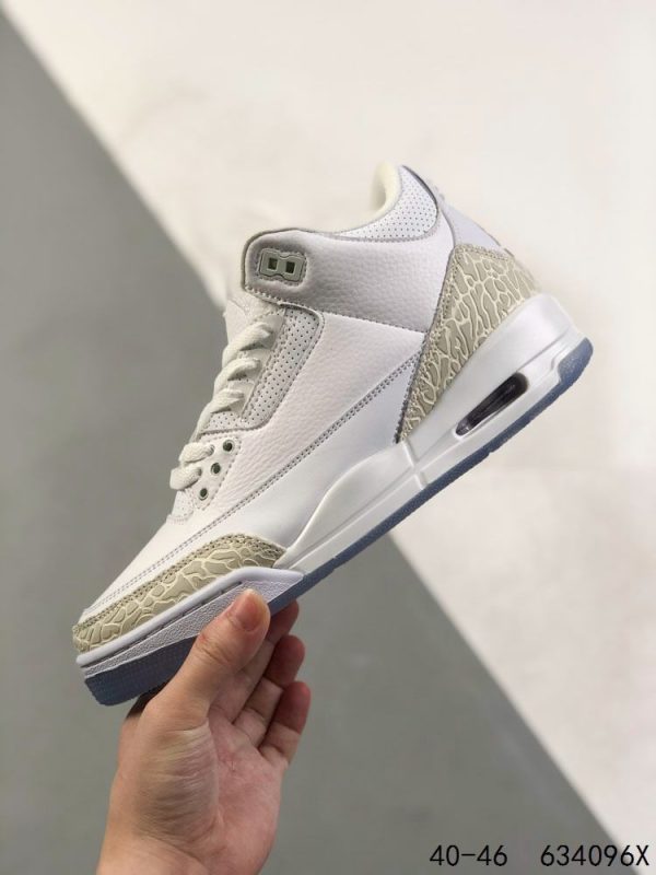 New Fashion Shoes AJ 3 Retro Pure White 136064-111 AJ3049