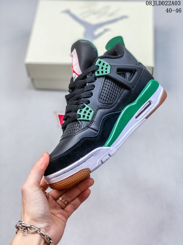 New Fashion Shoes AJ 4 Retro Green Glow 308497-033 AJ3017 AJ3017