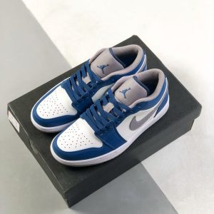 New Fashion Shoes AJ 1 Low True Blue Grey White 553558-412 AJ3031