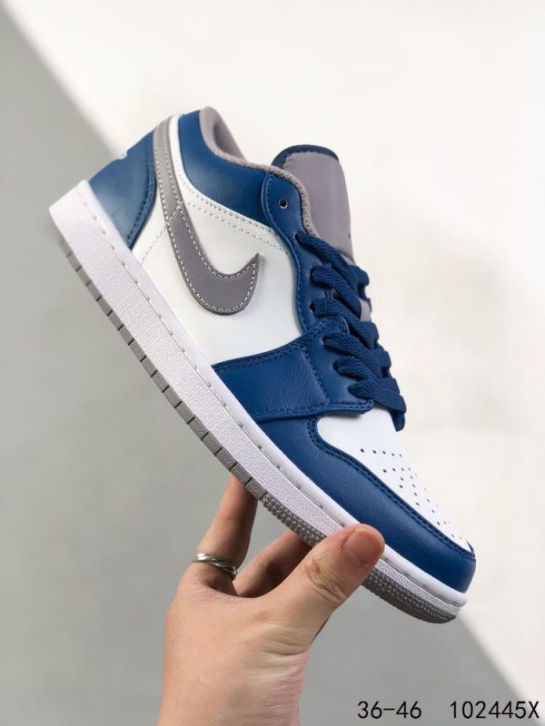 New Fashion Shoes AJ 1 Low True Blue Grey White 553558-412 AJ3031