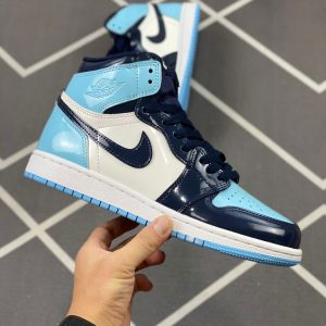 New Fashion Shoes AJ 1 Retro High UNC Patent CD0461-401 AJ3240