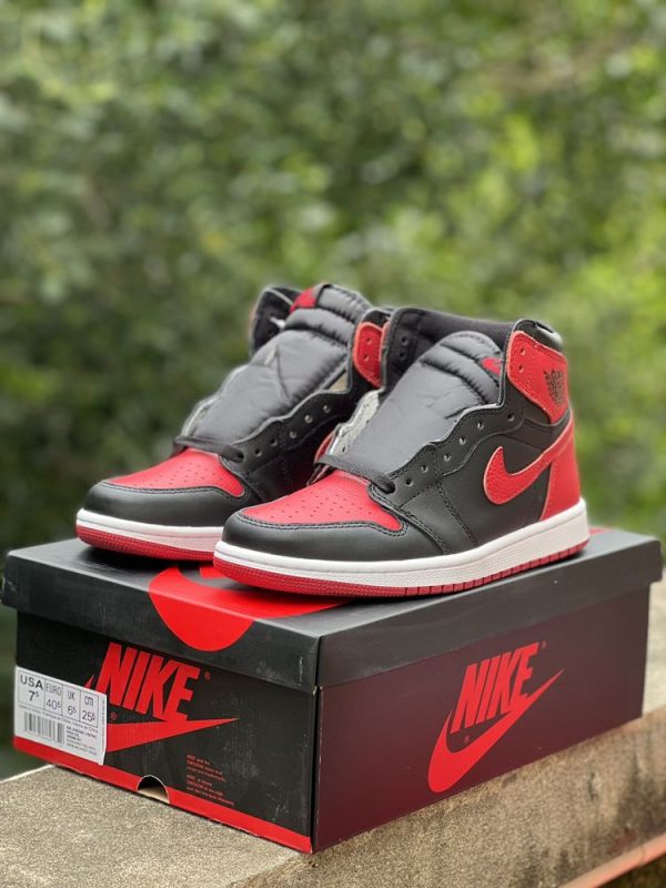 New Fashion Shoes AJ 1 High Og Retro Black Varsity Red AJ3234