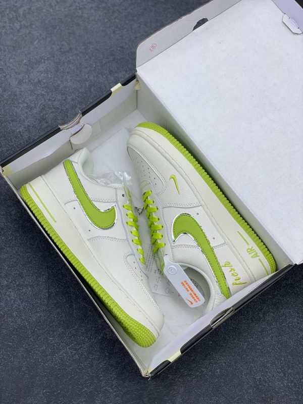 New Fashion Shoes AF 1 Low White Apple Green UN1635-888 AJ3121