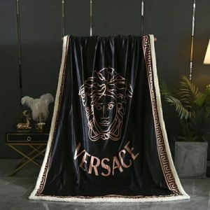 Bronze Medusa Versace Blanket 015