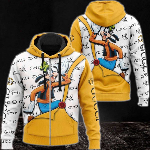 Gucci Gold Mix White Luxury 3D Hoodie POD Design 183