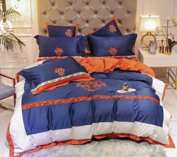 Hermes Paris Luxury Brand Type Bedding Sets 006