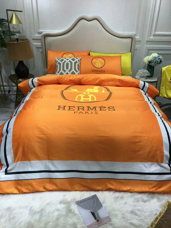 Hermes Paris Luxury Brand Type Bedding Sets 027