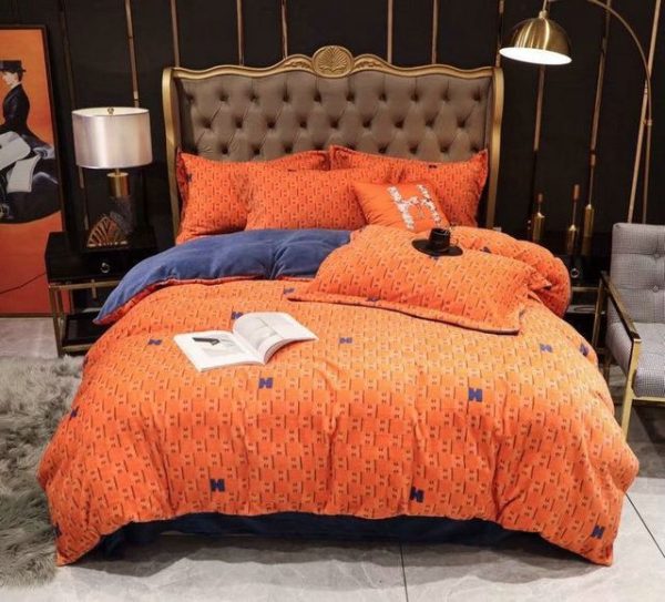 Hermes Paris Luxury Brand Type Bedding Sets 032