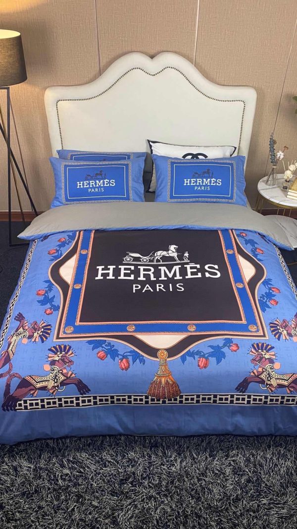 Hermes Paris Luxury Brand Type Bedding Sets 035