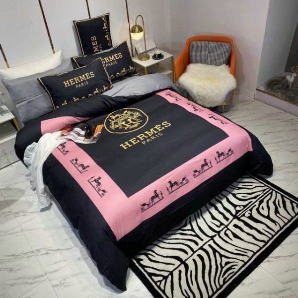 Hermes Paris Luxury Brand Type Bedding Sets 038