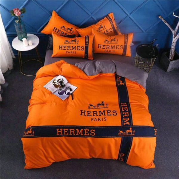 Hermes Paris Luxury Brand Type Bedding Sets 063