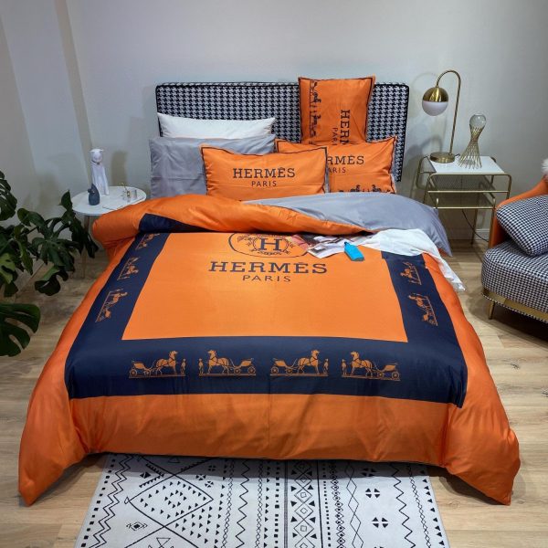 Hermes Paris Luxury Brand Type Bedding Sets 069