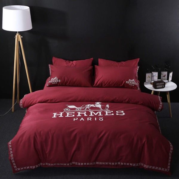 Hermes Paris Luxury Brand Type Bedding Sets 078