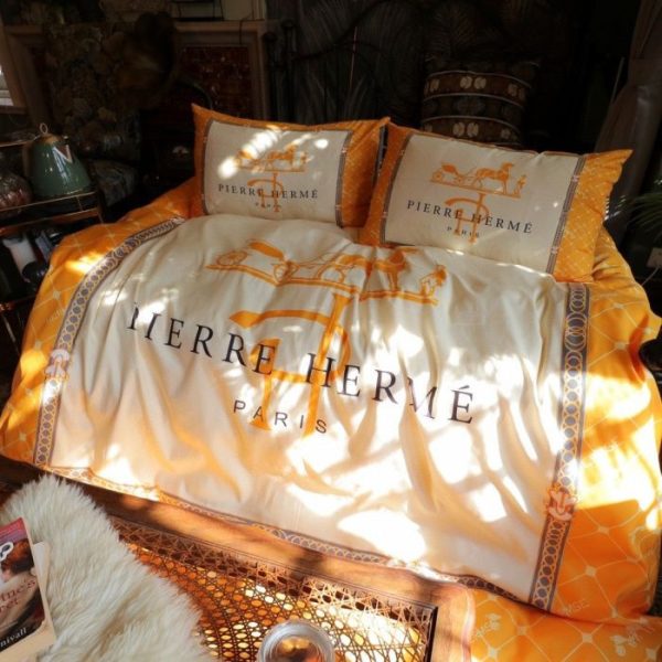 Hermes Paris Luxury Brand Type Bedding Sets 089