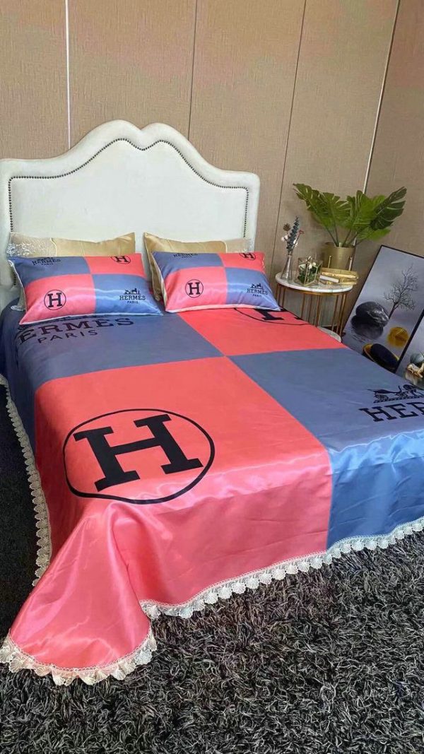 Hermes Paris Luxury Brand Type Bedding Sets Duvet Cover Bedroom Sets 094