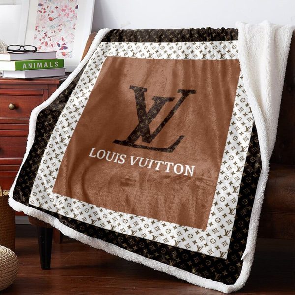 Light Brown Louis Vuitton Blanket 029