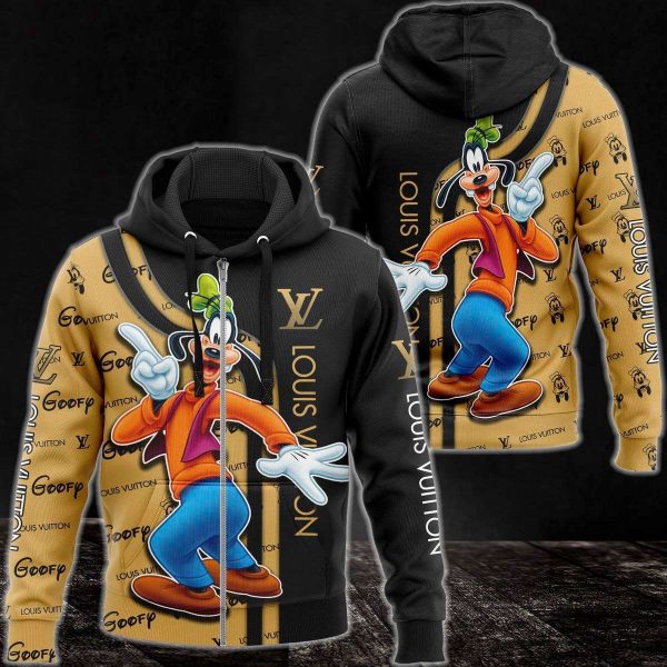 Louis Vuitton Goofy Cartoon Luxury 3D Hoodie Limited Edition 069