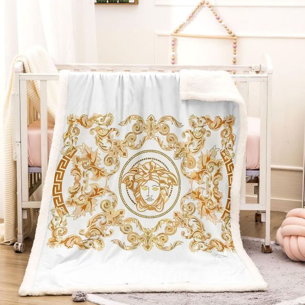 Luxury Gold Versace Blanket 030