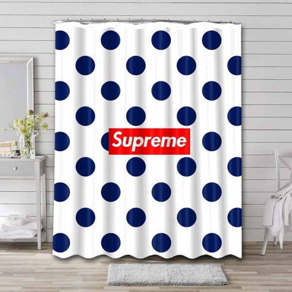 Polka dots Supreme Shower Curtain Set 026