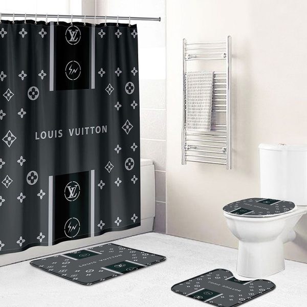 Shower Curtains Louis Vuitton Beautiful Gray Full Bathroom Sets 072