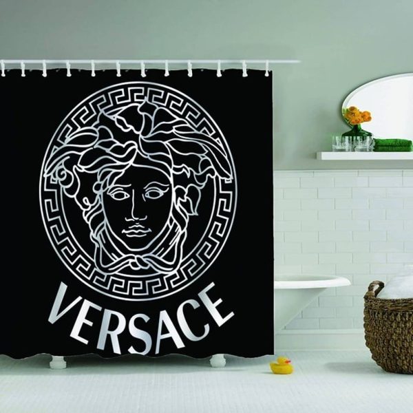 Versace Shower Curtains And Versace Rug Set 038